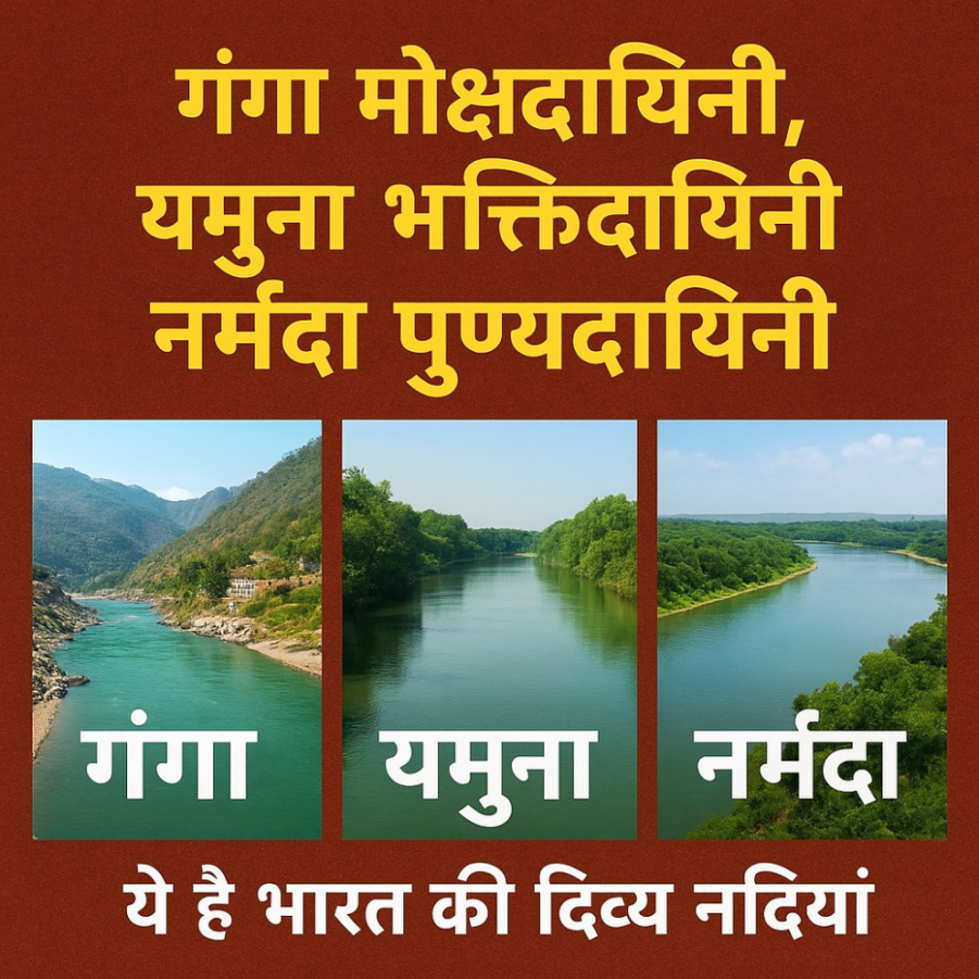 भारत की तीन दिव्य नदियाँ ? जानिए अद्भुत मान्यताएँ…