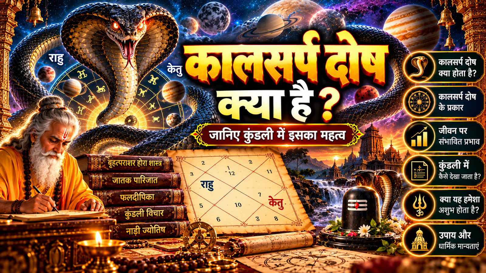 कालसर्प दोष क्या है? जानिए कुंडली में इसका महत्व