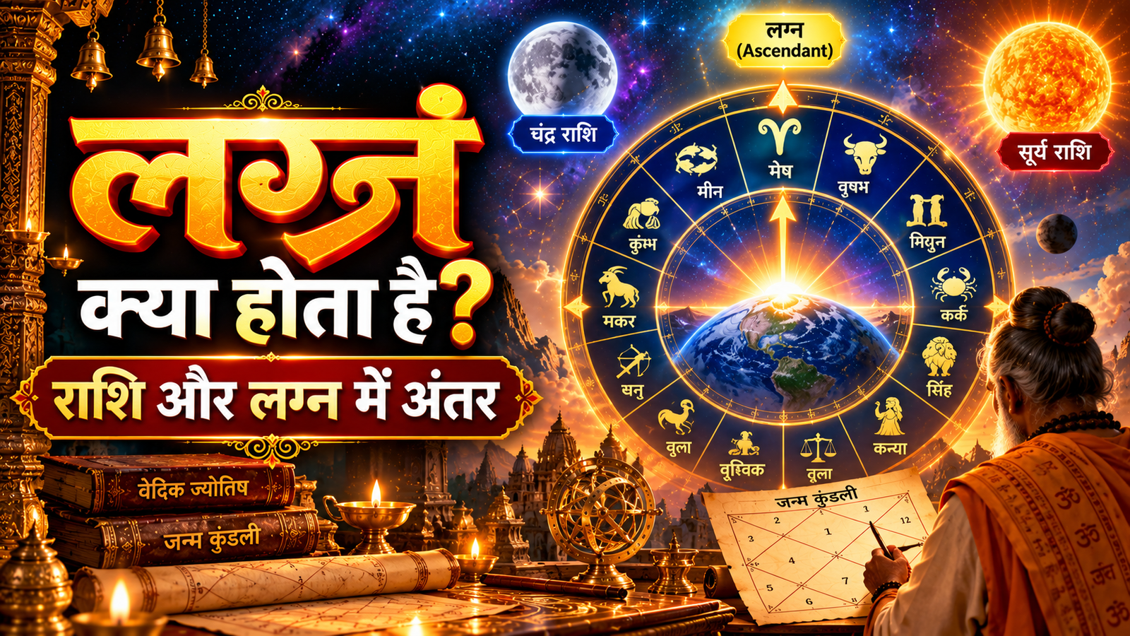 लग्न क्या होता है? राशि और लग्न में अंतर