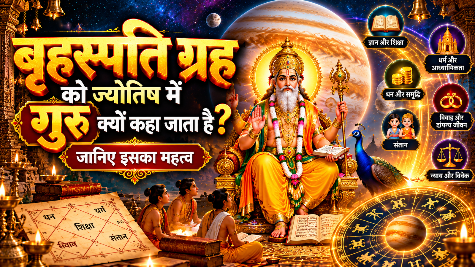 बृहस्पति ग्रह को ज्योतिष में गुरु क्यों कहा जाता है?